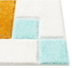 Modern multicolor Geometric Bedroom Mat