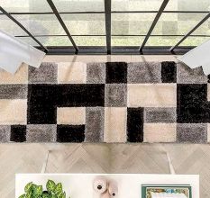 Modern handmade Shaggy Hall Rug