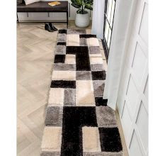 Modern handmade Shaggy Hall Rug