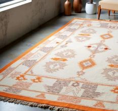 Handknotted Wool Area Rug Bold