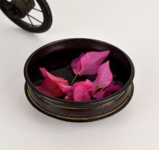 Vintage Floral Brass Urli for Home Decor