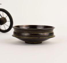 Vintage Floral Brass Urli for Home Decor