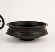 Heritage Flower Brass Urli for Decoration