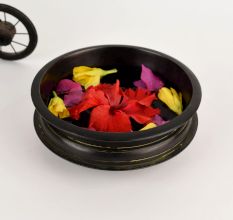 Colorful Floral Handmade Brass Urli for Decor