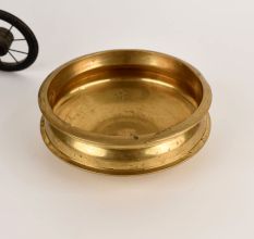 Golden Floral Brass Urli in Antique Finish