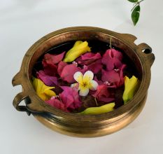 Rustic Traditional Brass Pot for Pooja