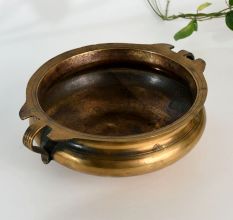 Rustic Traditional Brass Pot for Pooja
