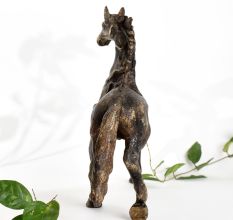 Majestic Iron Brass Horse Statue for Decor