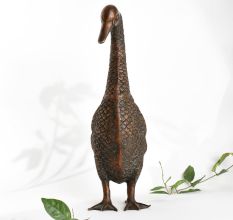 Decorative Brass Goose Statue for Collection