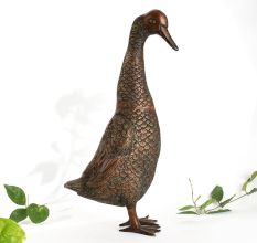 Decorative Brass Goose Statue for Collection