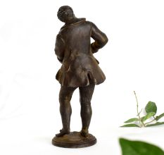 Dancing Man Metal Sculpture in Antique Finish