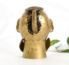 Traditional Brass Face Sculpture for Collection