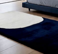Handtufted Navy Minimalist Rug