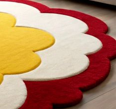 Handtufted Sunshine Blossom Round Rug