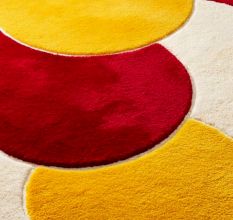 Handtufted Sunset Trio Circle Rug