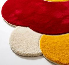 Handtufted Sunset Trio Circle Rug