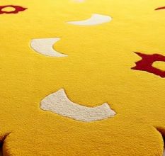 Handtufted Golden Blossom Play Rug