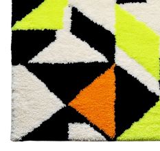 Handtufted Modern Triangle Fusion Rug