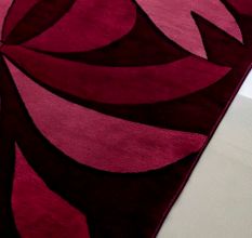 Handtufted Purple Petal Swirl Rug