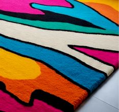 Handtufted Vivid Wave Abstract Rug