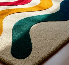 Handtufted Retro Wave Pastel Rug
