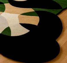 Handtufted Green Lily Pad Rug