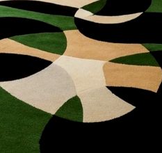 Handtufted Green Lily Pad Rug