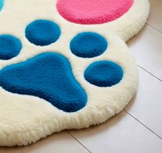 Handtufted Playful Paw Print Rug