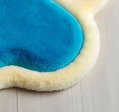Handtufted Vibrant Pawprint Play Rug
