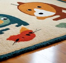 Handtufted Whimsical Animal Rug