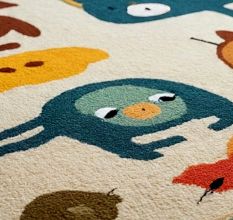 Handtufted Whimsical Animal Rug