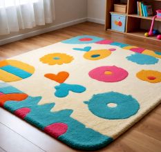 Handtufted Playful Floral Candy Rug