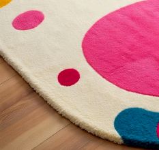 Handtufted Whimsy Jumbo Dot Rug