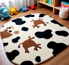 Handtufted Spotted Animal Play Rug