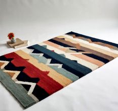 Handknotted Floral Swirl Elegance Rug