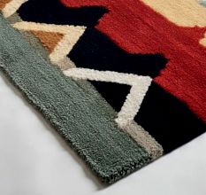 Handknotted Floral Swirl Elegance Rug