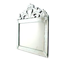 Crowned Floral Frame Mirror