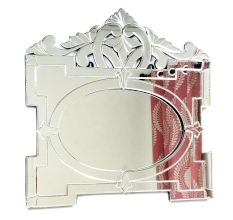 Baroque Oval Panel Mirror