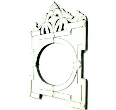 Baroque Oval Panel Mirror