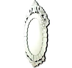 Scalloped Star Oval Mirror