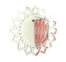 Lotus Bloom Round Mirror