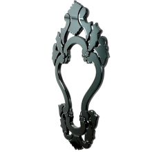 Ebony Baroque Accent Mirror