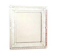 Classic Etched Rectangle Mirror