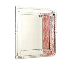 Classic Etched Rectangle Mirror