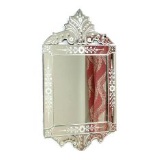Floral Crest Frame Mirror