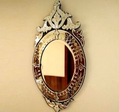 Royal Crest Round Mirror