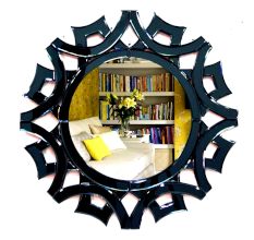 Ebony Starburst Wall Mirror