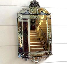 Vintage Ornate Square Mirror