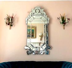 Vintage Crest Venetian Mirror