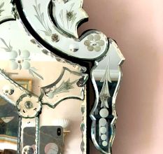 Vintage Crest Venetian Mirror